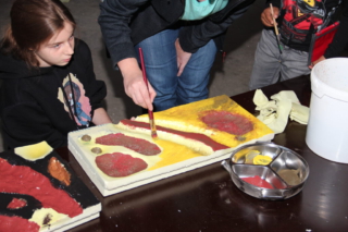 wir basteln Rückwände für unsere Aquarien